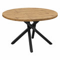 table-ronde-extensible-en-chene-rustique-avec-pieds-croises-noirs-gmhqr10500gi